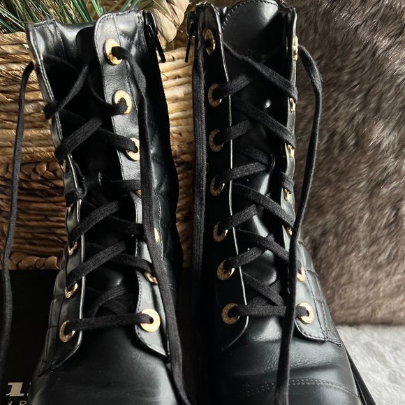 Dune London-PAMPAS- Pearl embellished Lace Up Ankle Boots *Size 39 - Picture 2 of 12